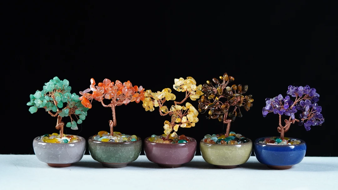 【珊木居】QT560JY 发财树摆件