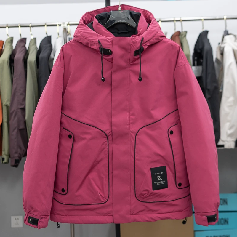 5802 冬季御寒保暖锁温防寒服男士时尚休闲断码剪标厚外套