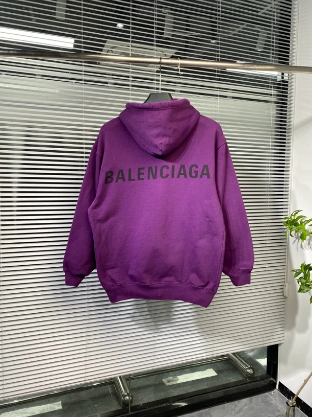 99新 Balenciaga/巴黎世家 连帽字母印花logo XS码 ko1930