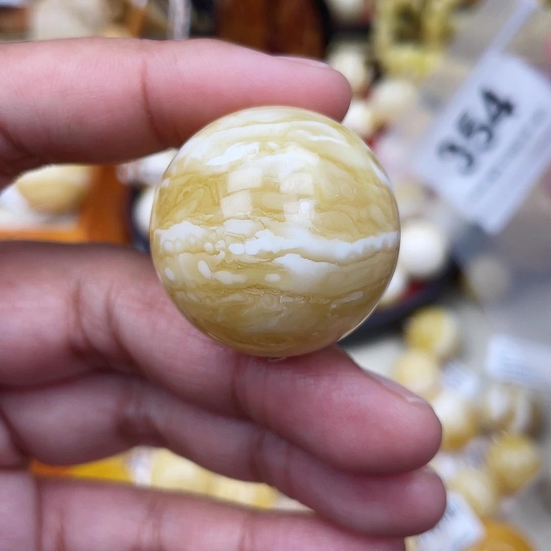 蜜蜡未镶嵌珠宝奇石粉坑30.9