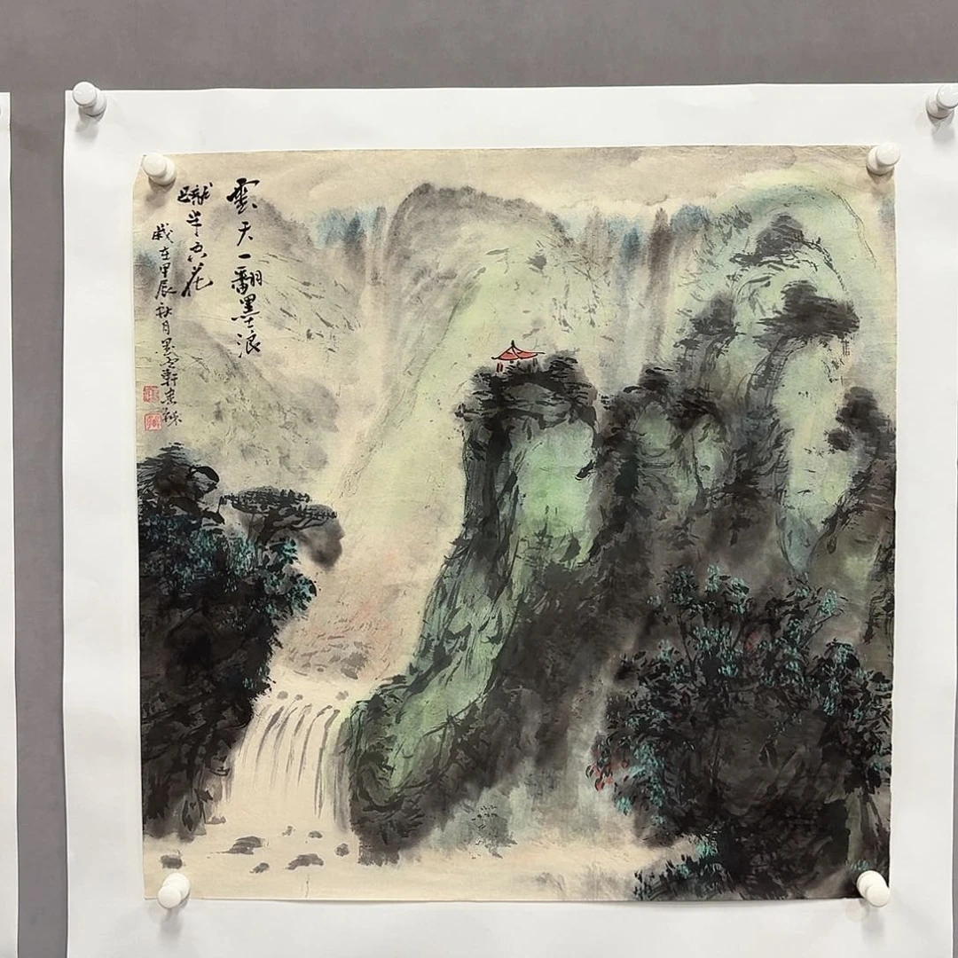 国画亲笔手绘放心去藏
