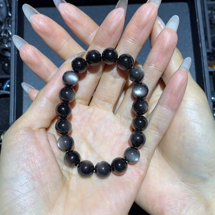 黑曜岩手链未镶嵌S****子