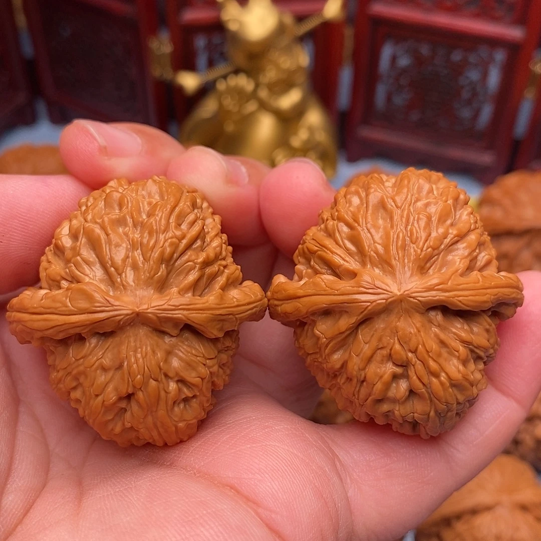 把件文玩核桃39精品白狮子