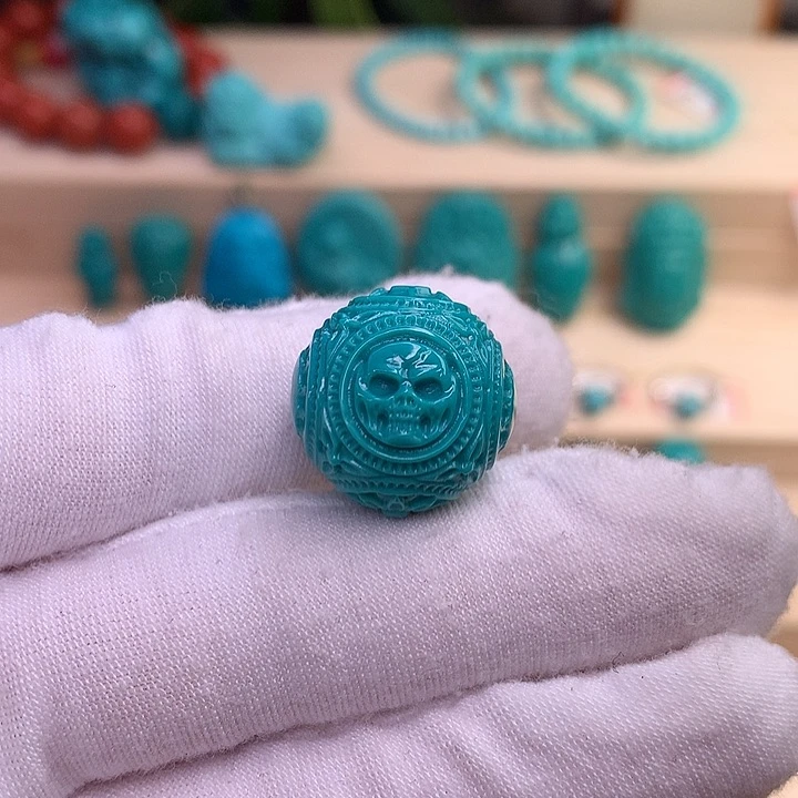 绿松石珠宝半成品未镶嵌