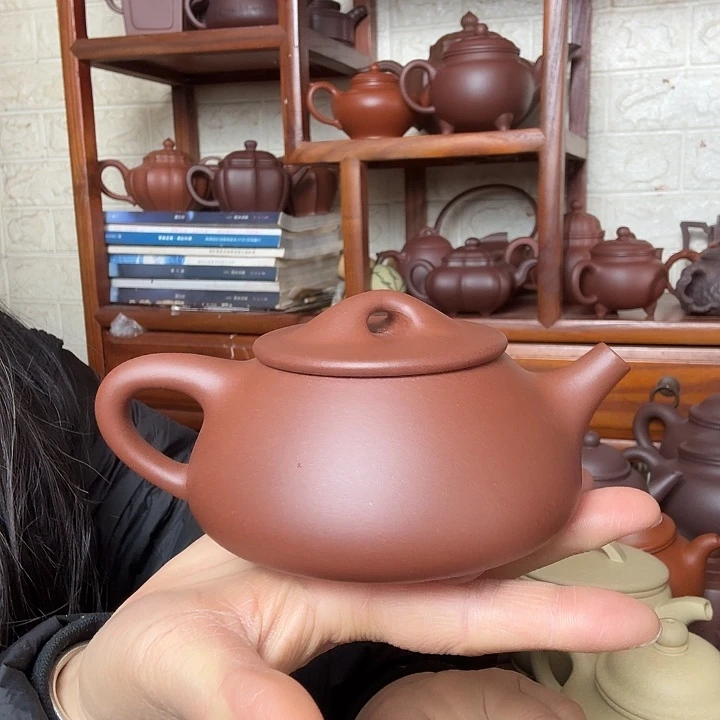 紫砂茶壶石瓢260cc半手工