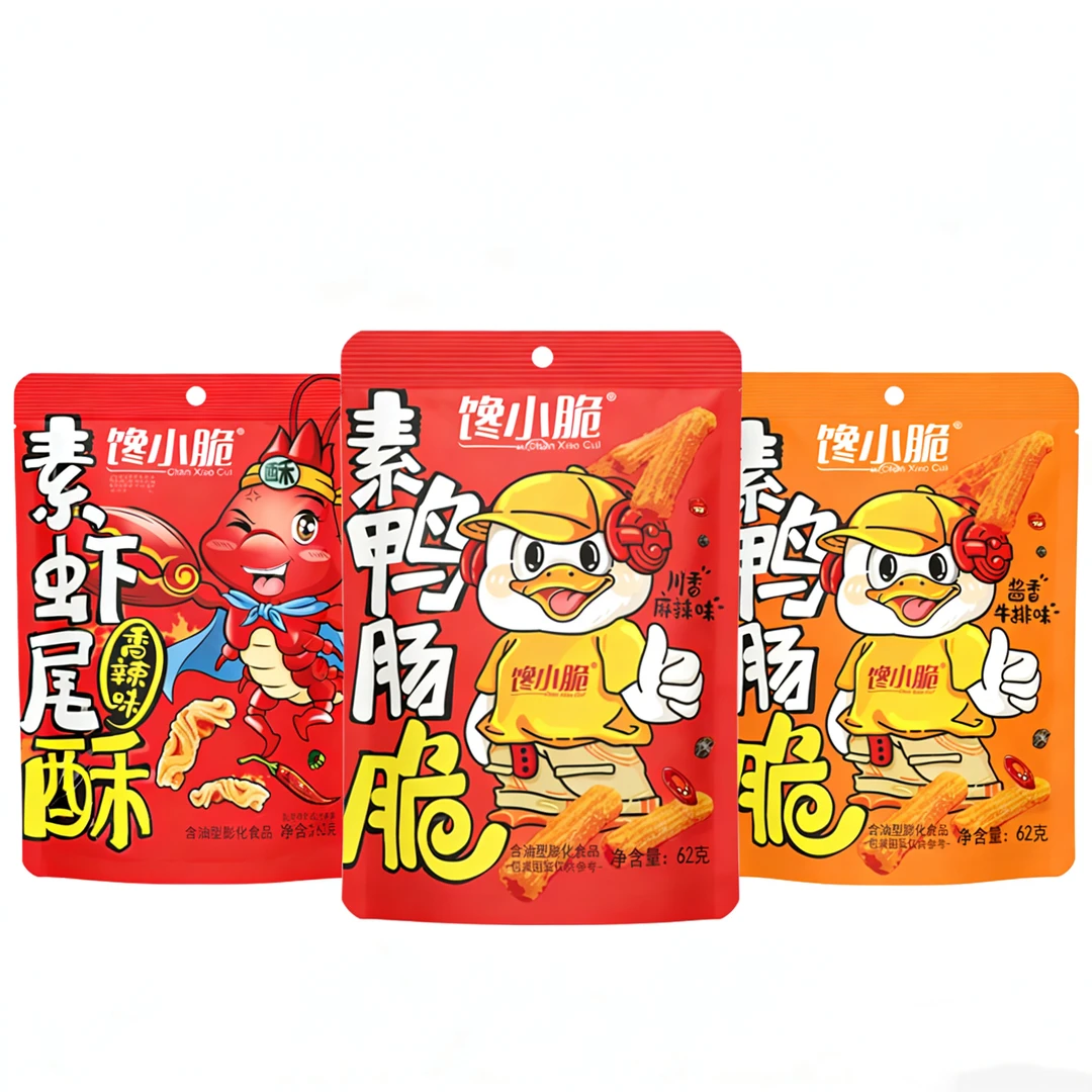 馋小脆素鸭肠 素虾尾组合(3换1）