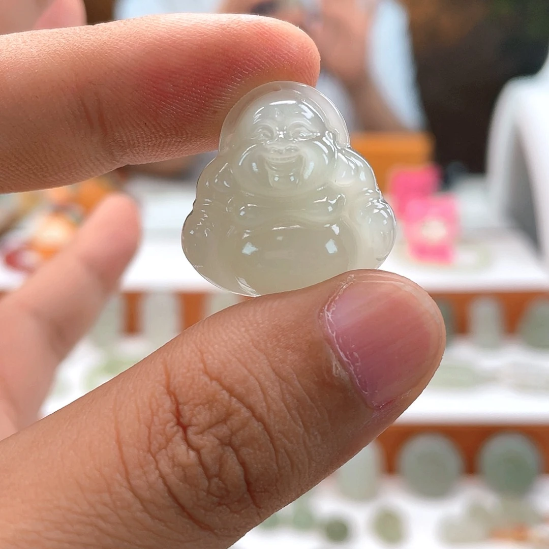 和田玉未镶嵌颈饰卡25