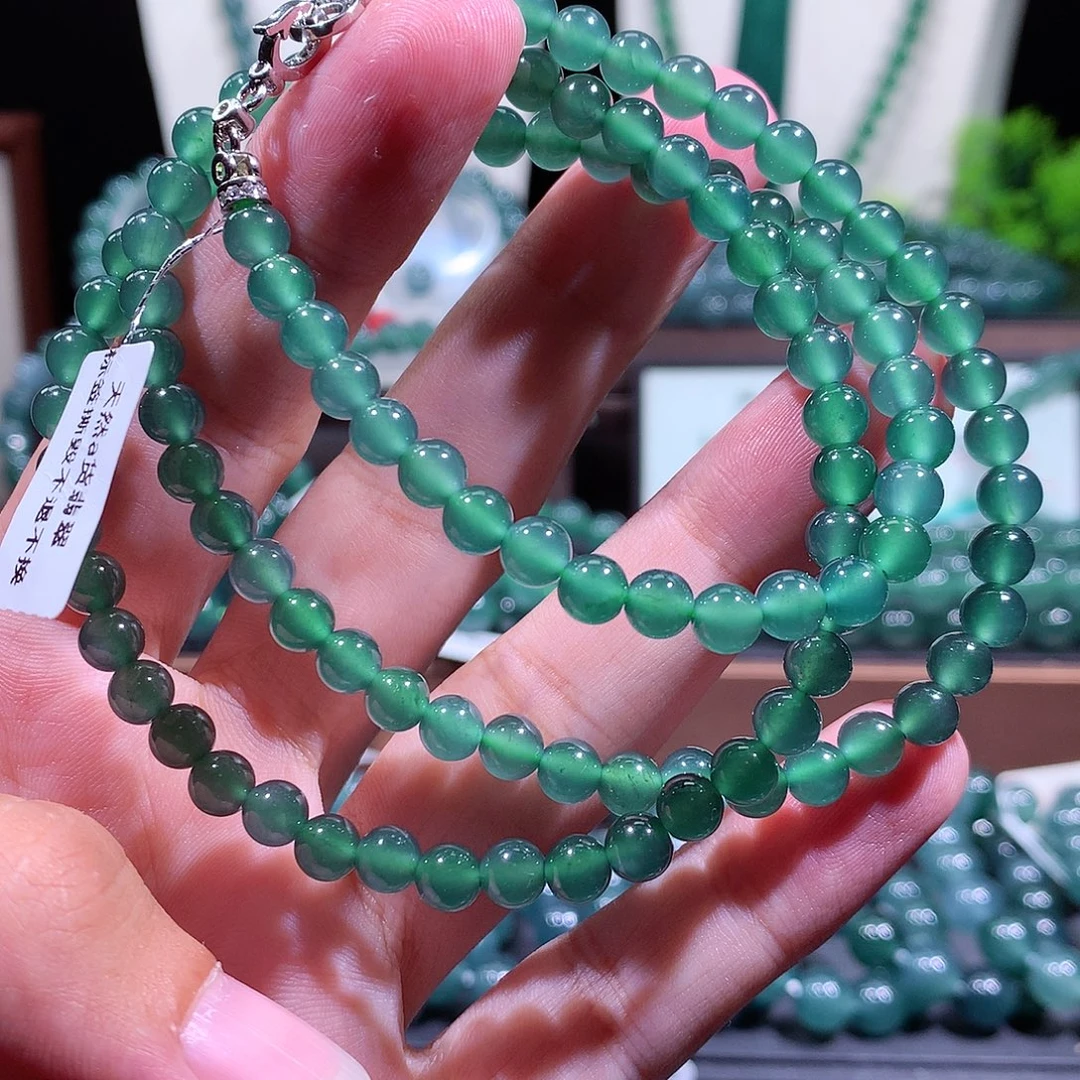 翡翠未镶嵌手链天然a货翡翠项链5.9