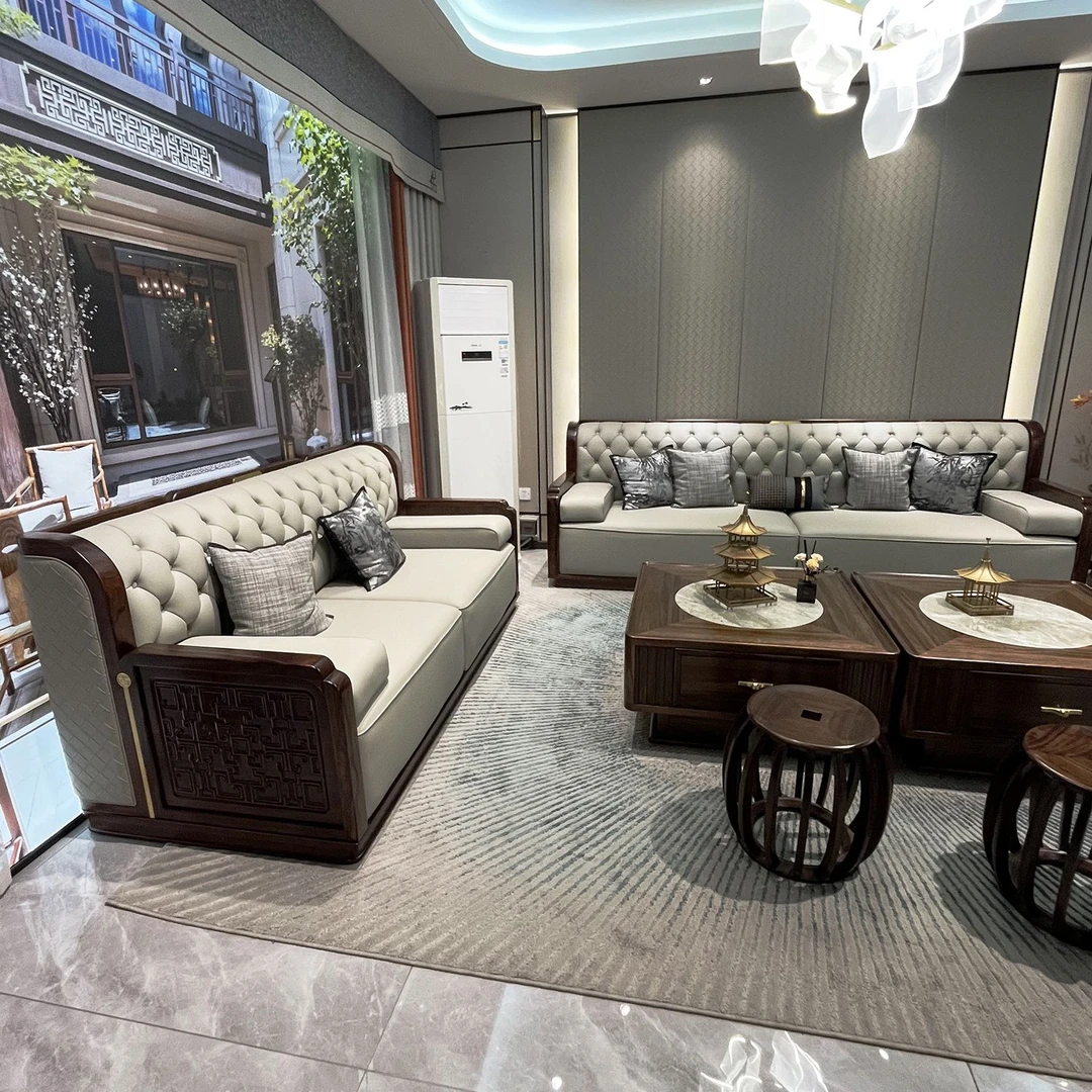 国潮新中式家具 轻奢风格，全屋定制， 乌金木胡桃木全案设计