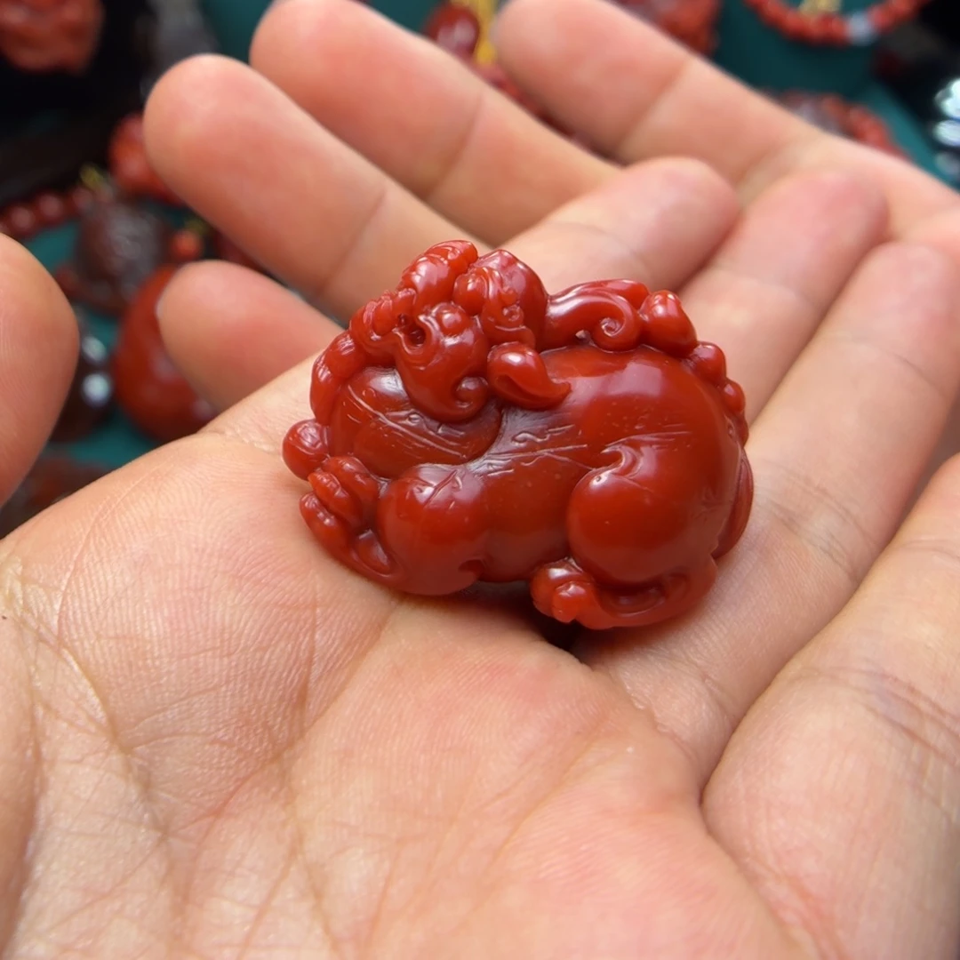 二***哥南红玛瑙未镶嵌颈饰