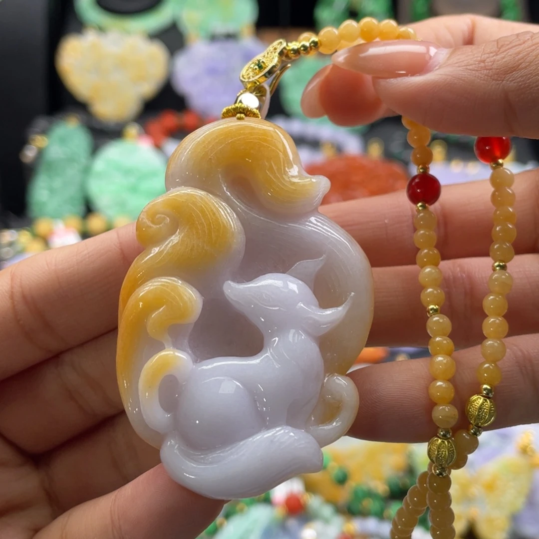 翡翠未镶嵌颈饰代编织