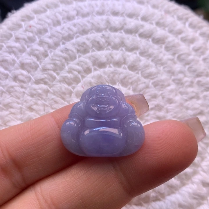 翡翠颈饰未镶嵌冰胶紫佛公