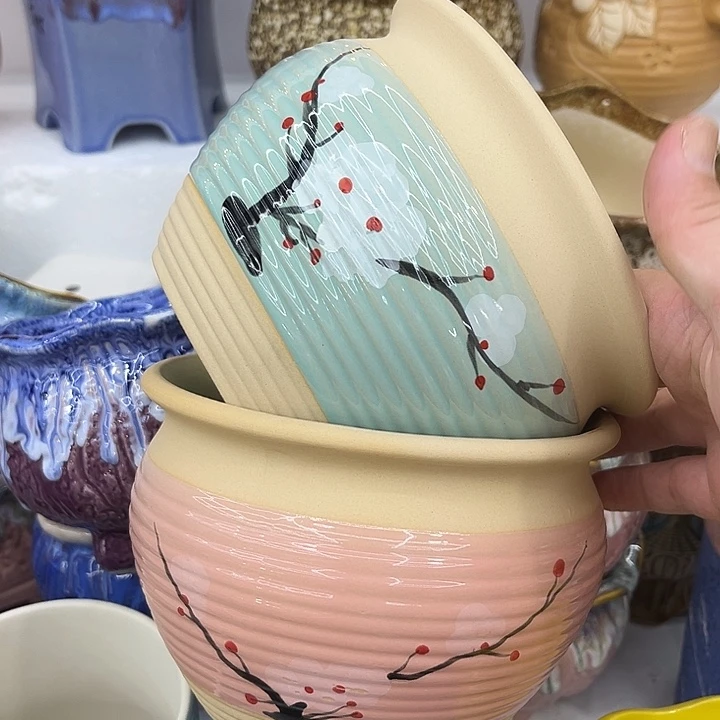 福利品！陶瓷花盆9.99包邮