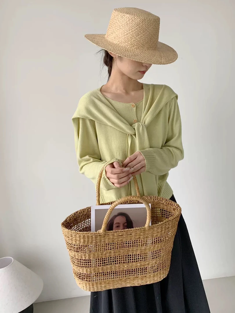 【贝希】糖果披肩针织开衫两件套6612