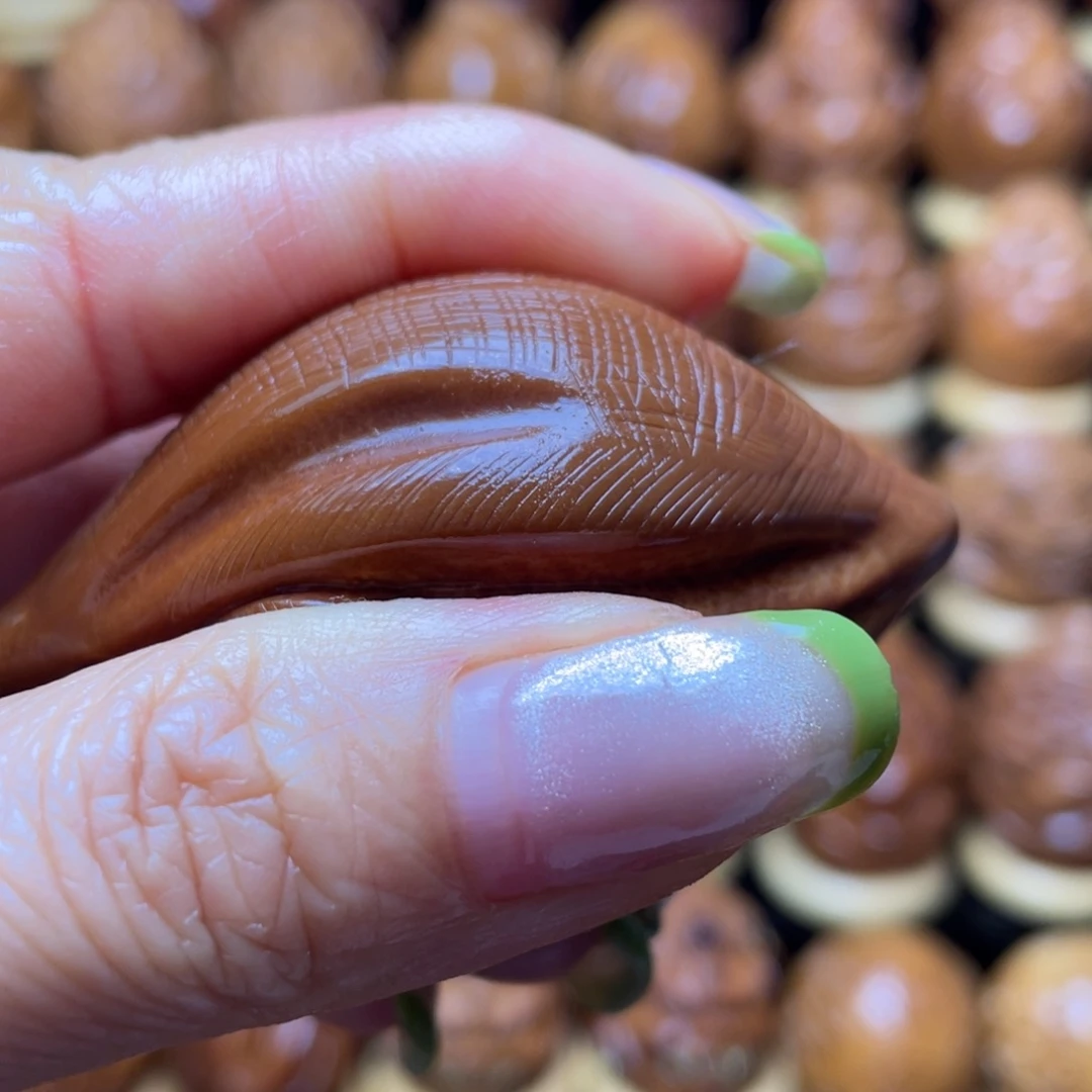 橄榄核把件巴西大橄榄单面蝴蝶