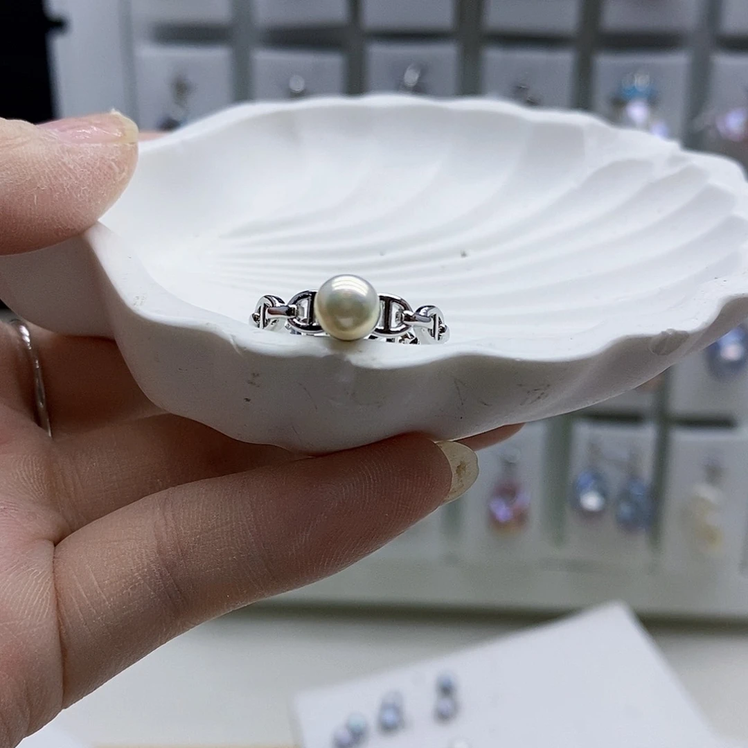 颈饰合金淡水珍珠