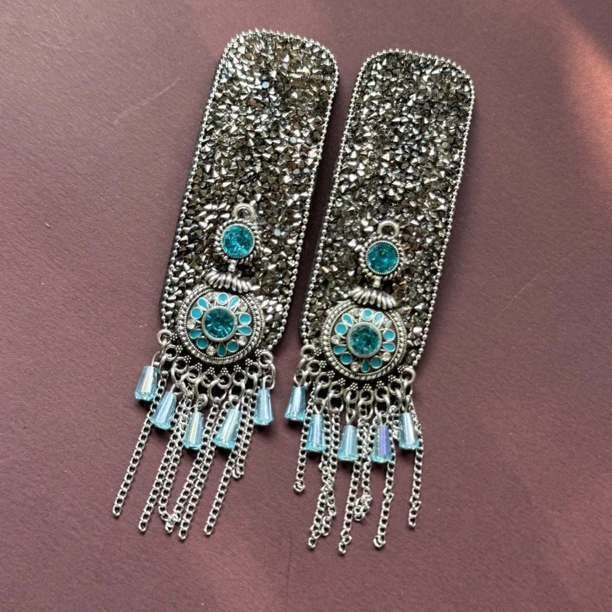 weixiang/薇香139通勤重工短流苏发夹个性掰掰夹气质复古发夹