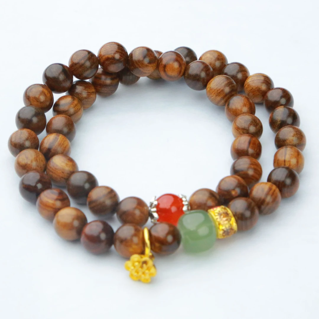 黑花梨双圈手串（无礼盒）K252