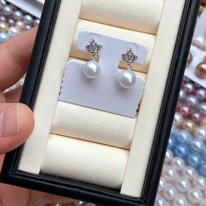 颈饰银S925镶嵌淡水珍珠