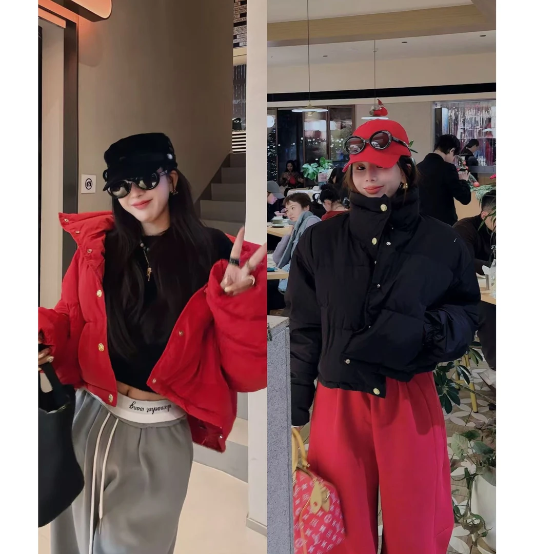 YEER·SHOP【新年战袍～】爷儿圣诞年货款两色翻领90白鸭绒羽绒服