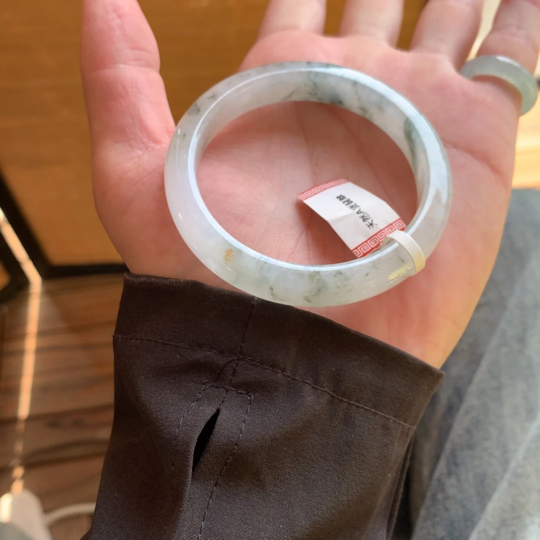 翡翠未镶嵌手镯30号55