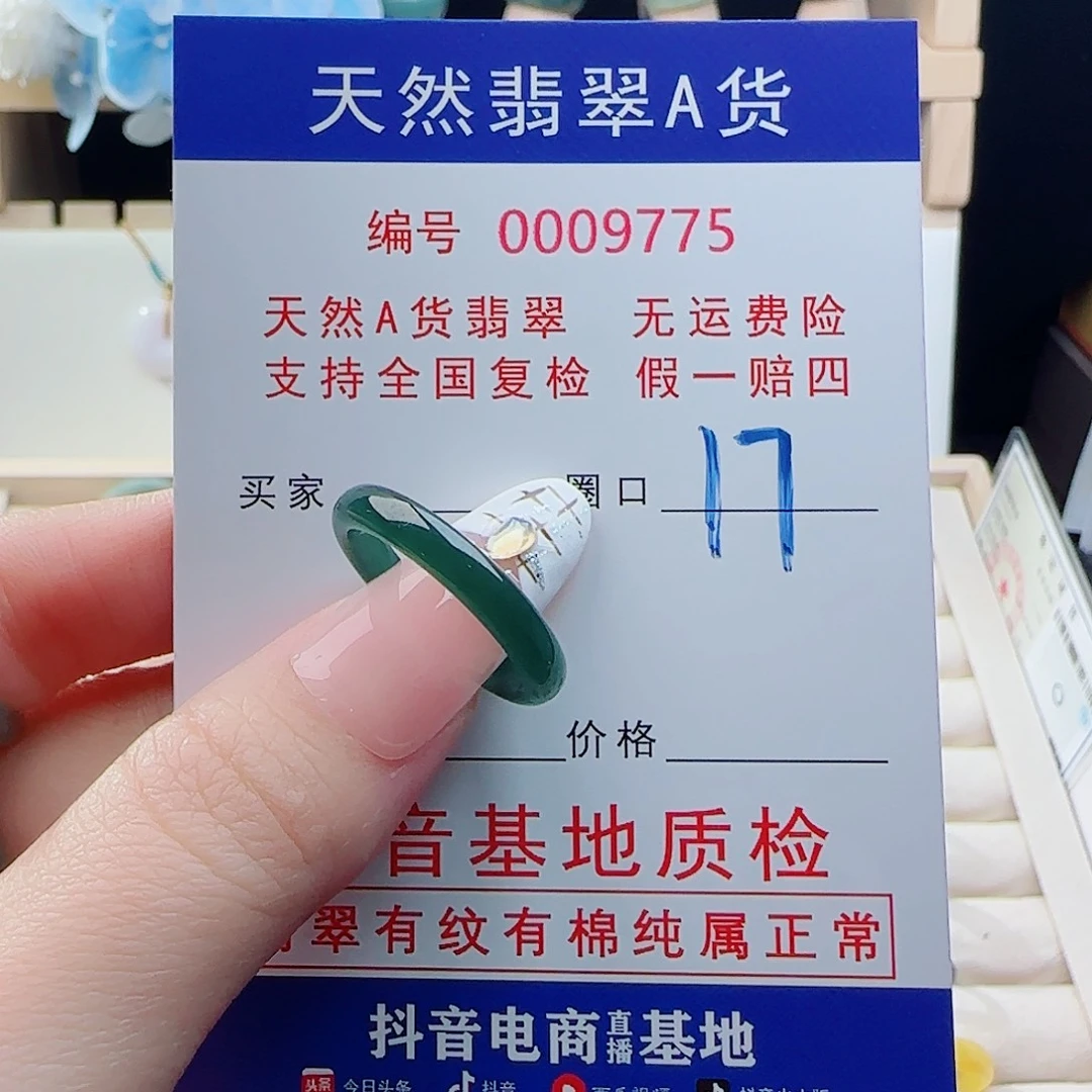 翡翠未镶嵌戒指戒指