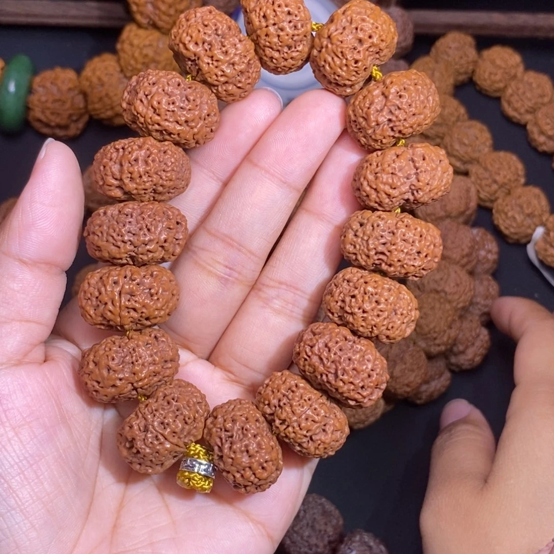 金刚菩提手串夹板菠萝蜜22mm