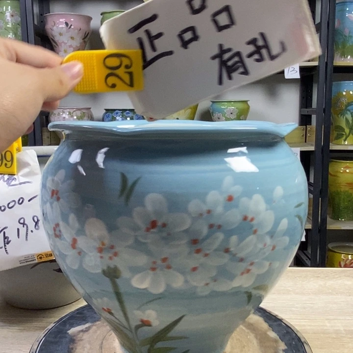 景德镇高温陶瓷花盆