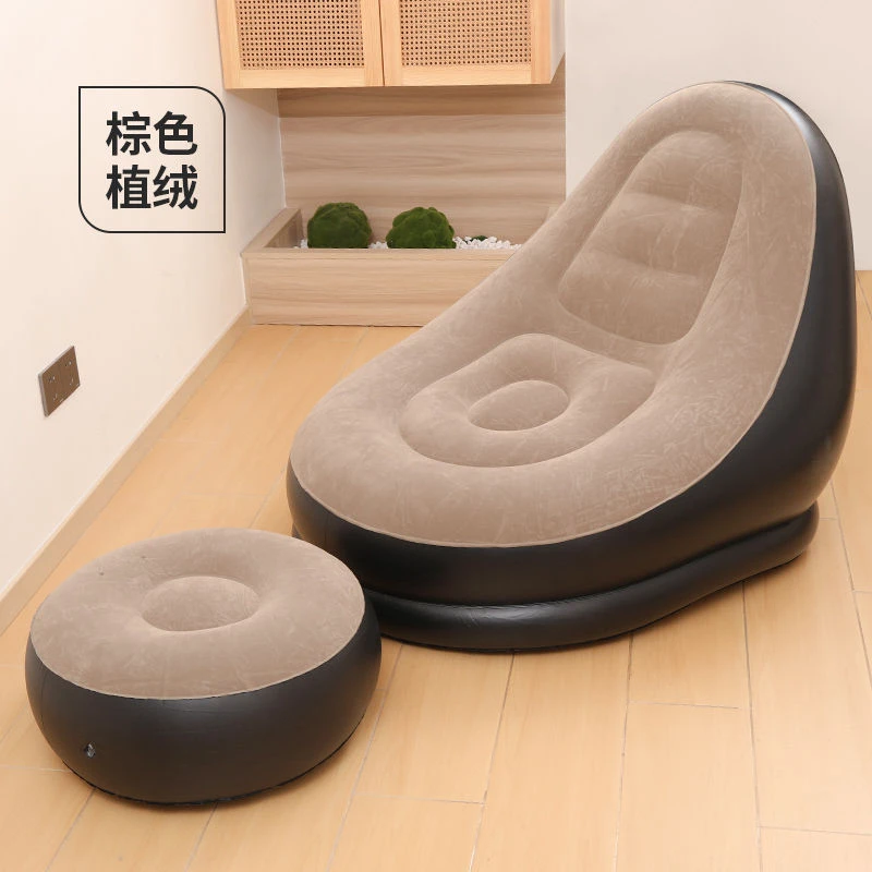 【新疆西藏包邮】【4667人收藏】便携懒人充气沙发单人户外露营躺椅躺