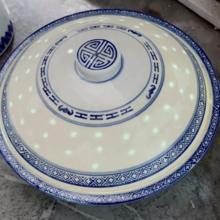 青花玲珑品锅老玲珑