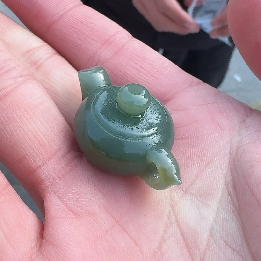 和田玉吊坠未镶嵌南***摇