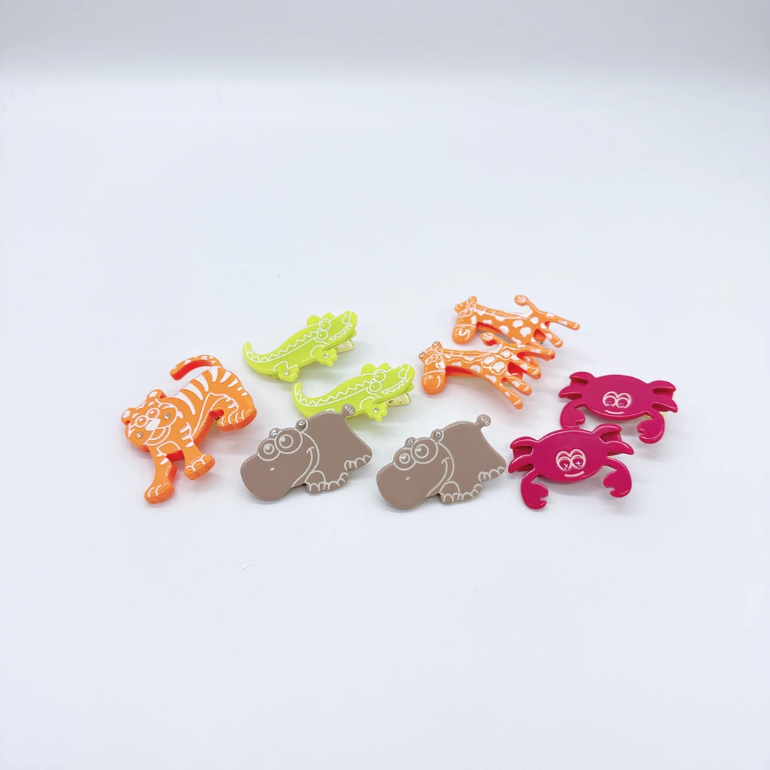 Mi33 卡通闪钻动物鸭嘴夹 Y21057F2-3