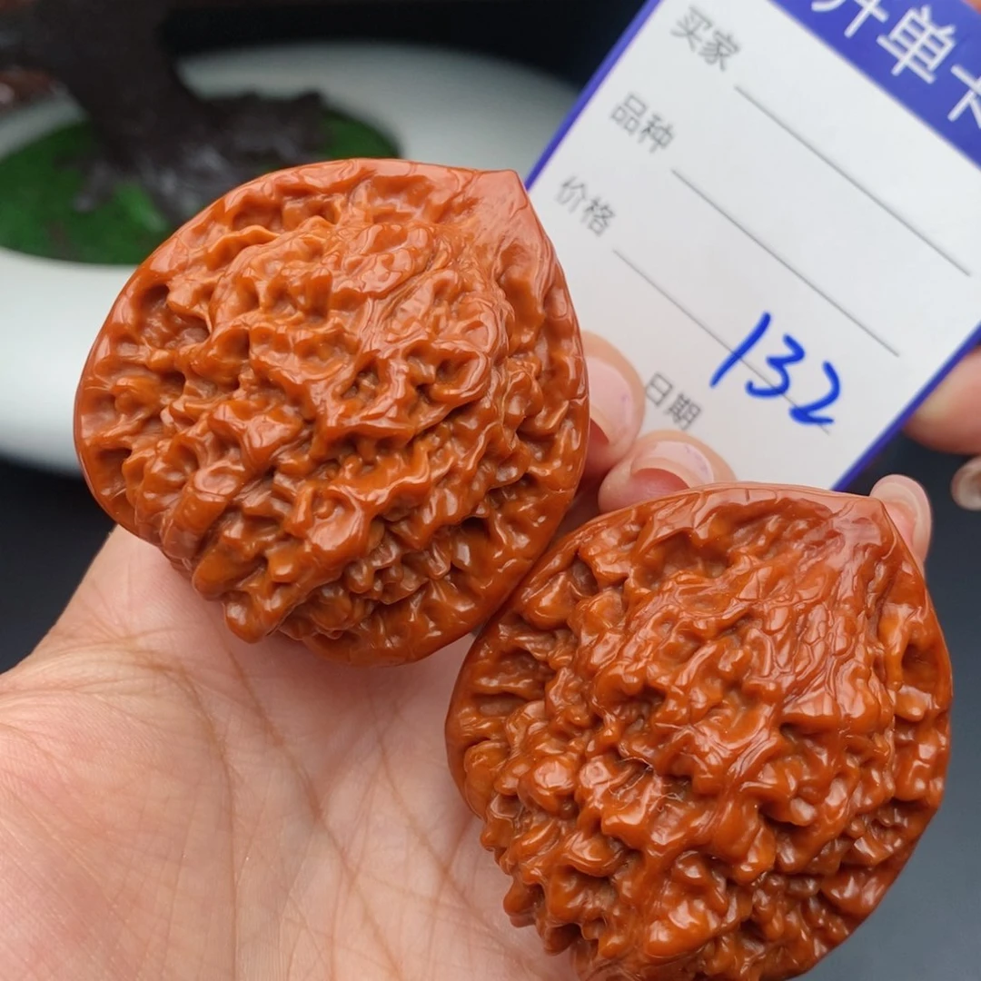 文玩核桃把件45官帽132