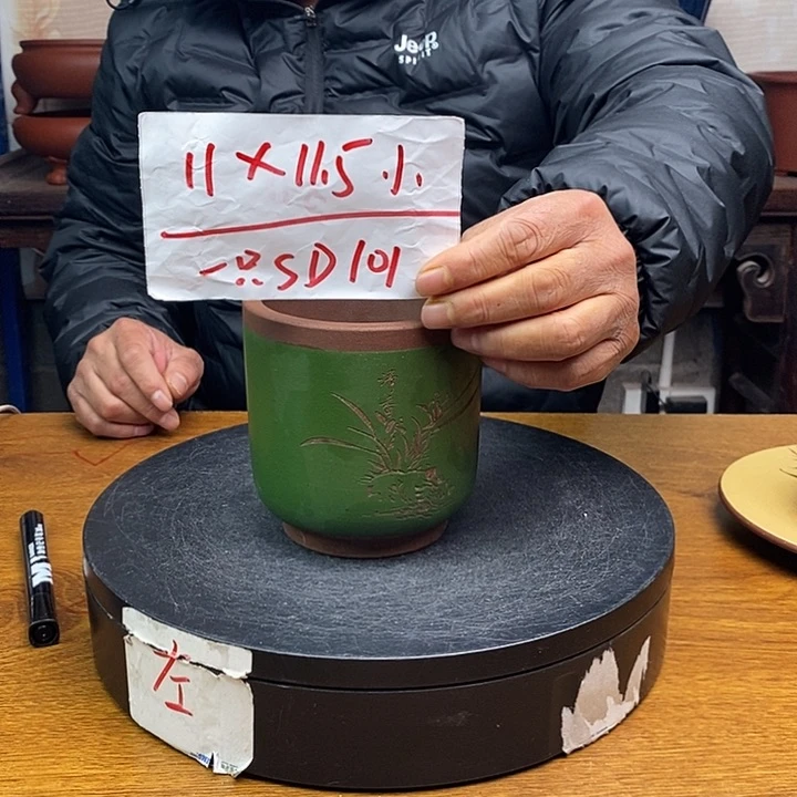 紫砂花盆货号一只SD101