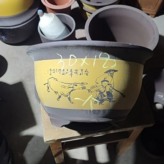 宜兴紫砂花盆清清楚了吗