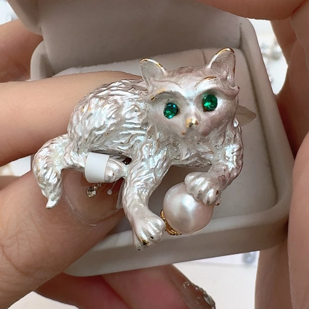 海水珍珠胸饰合金