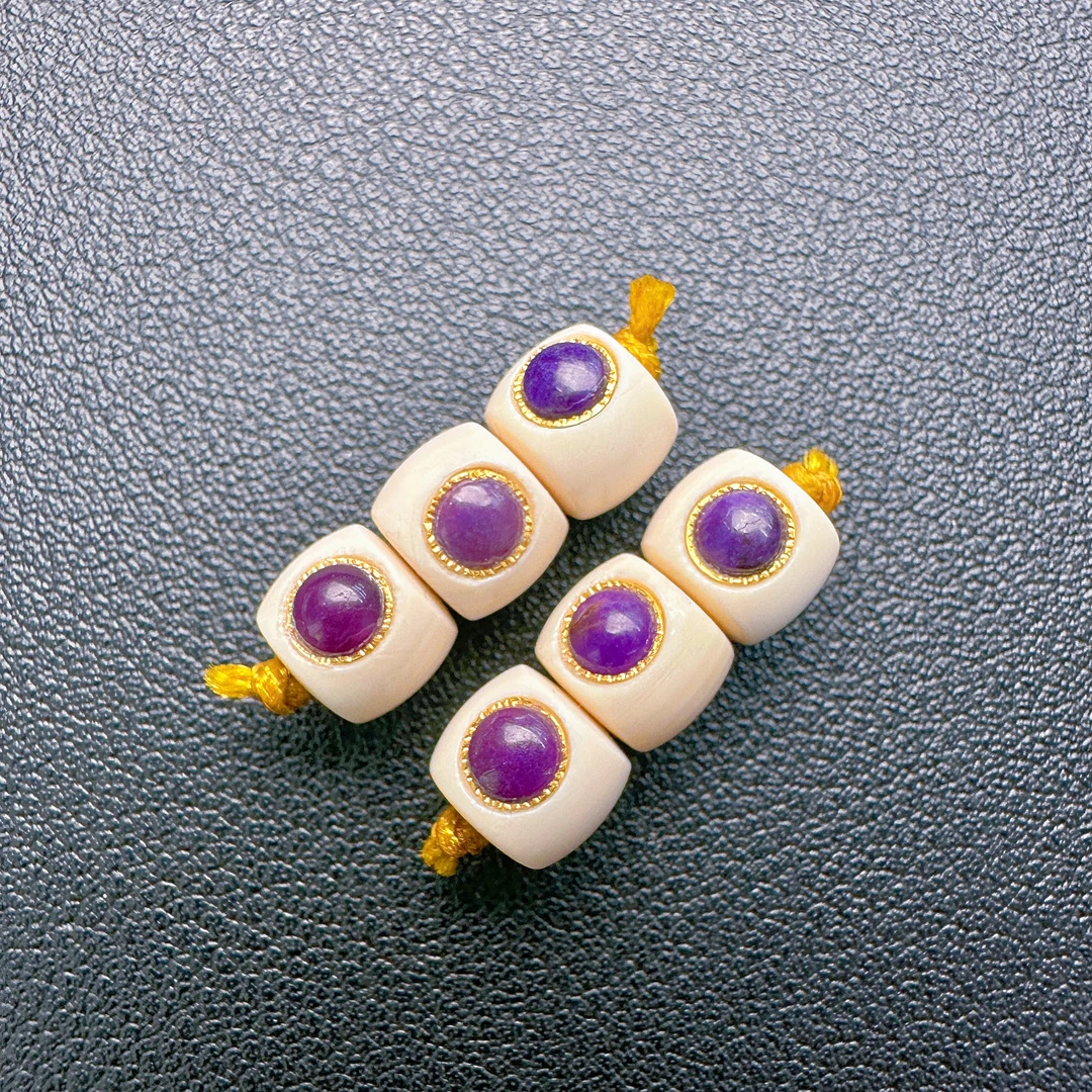 7163舒俱来直切老型足金牙牙配饰单珠散珠DIY手串项链多样性发一