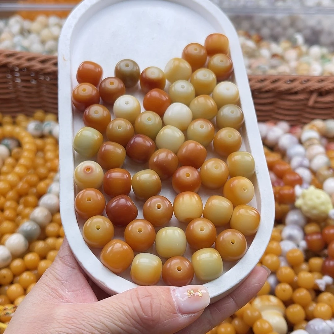 白玉菩提吊坠C/13mm/10+7颗