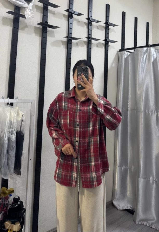 男女同款格子衬衫