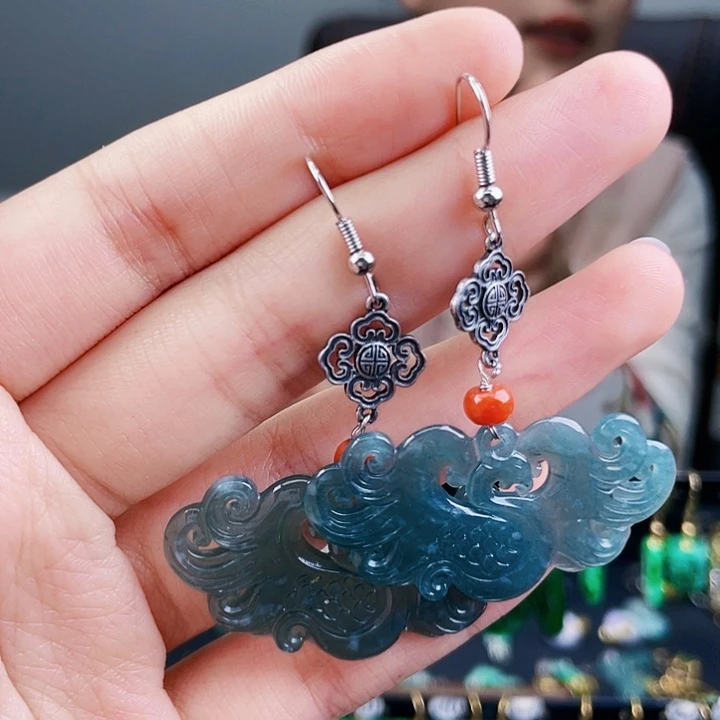 翡翠耳饰未镶嵌饰品