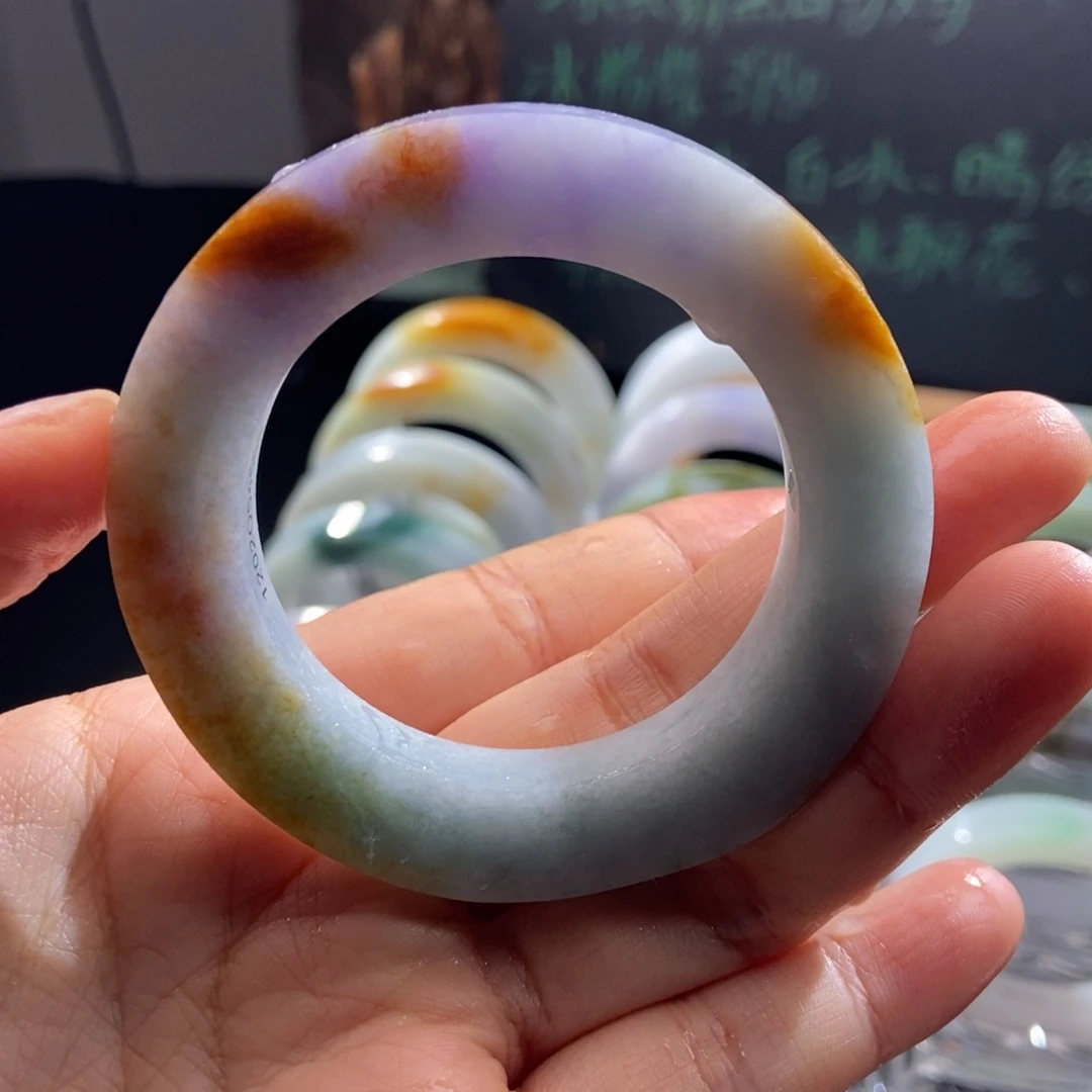 江***心定制翡翠未镶嵌翡翠手镯