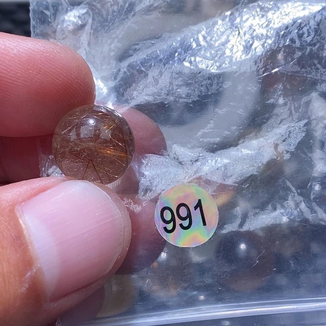 欢***子手链未镶嵌发晶天然水晶