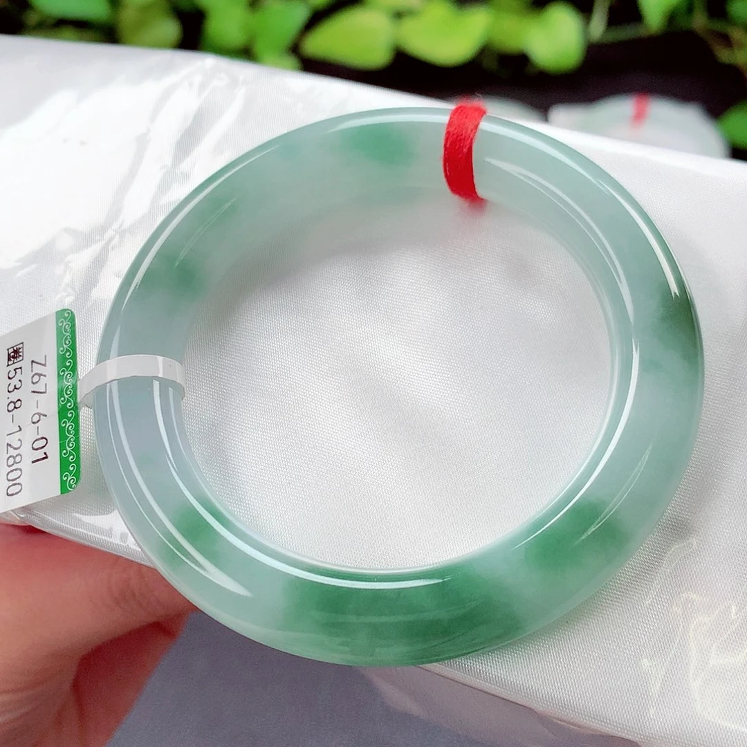 翡翠未镶嵌手镯缅甸天然a货翡翠手镯