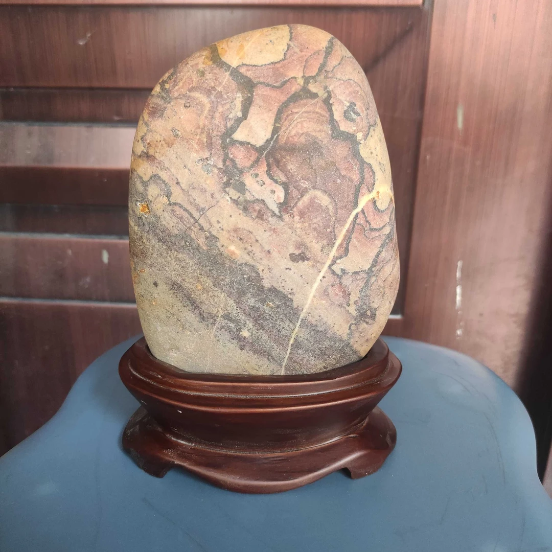 家居摆件天然石头石头摆件纯天然奇石石头工艺品陶瓷芙蓉石《和尚》