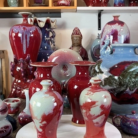 瓷片一**人神垕镇钧瓷艺术