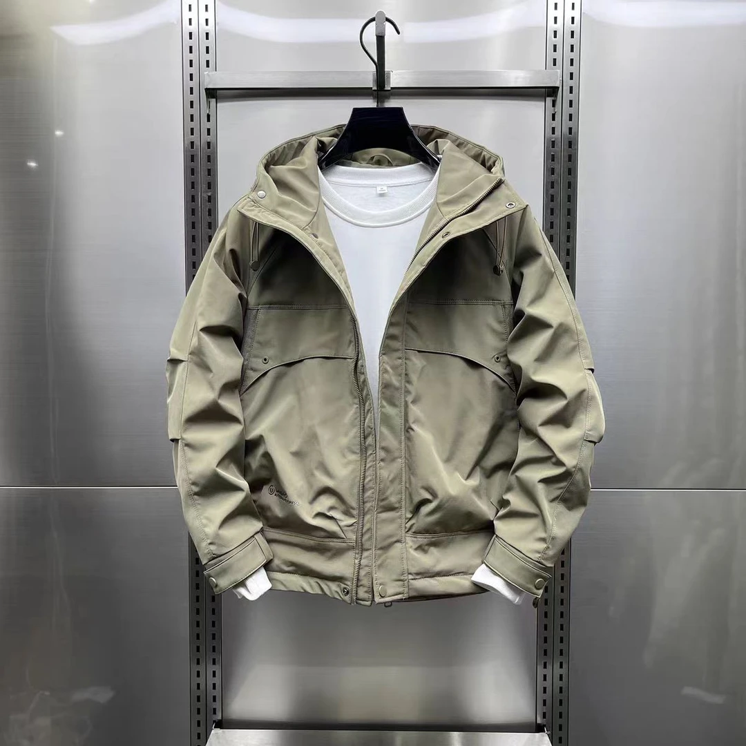 xx春季新款男士户外连帽外套时尚休闲连帽外套春秋男装夹克#8139