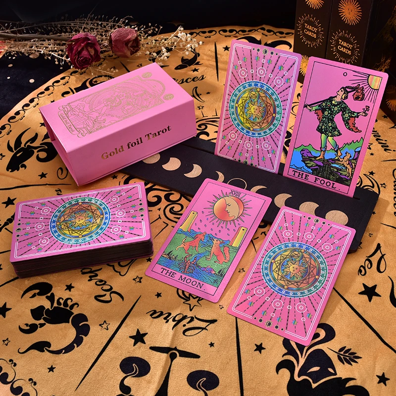 经典塔牌78张牌taluo维特伟特罗牌塔PVC防水金箔tarot普及韦特