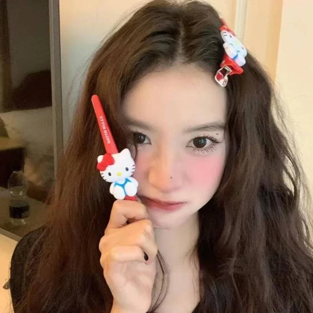{13个}小熊北北卡通韩系美少女发夹侧边夹百搭可爱刘海夹少女发卡