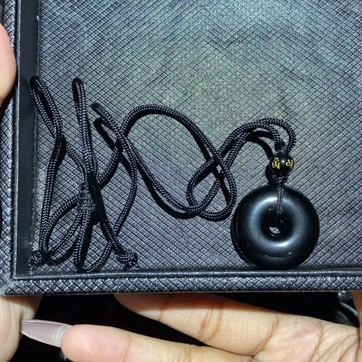 黑曜岩未镶嵌吊坠(赠链)起*