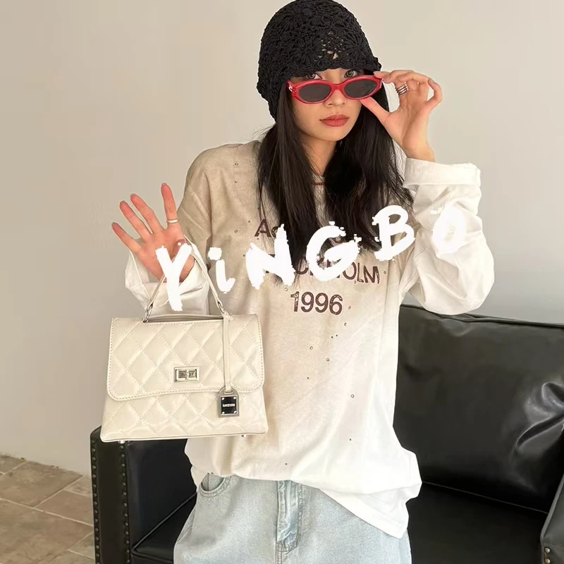 【英柏甄选】SK-92661-陶瓷白 然与纯小众设计感时尚单肩包百搭女包